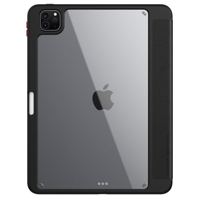 Husa iPad Pro 11 inch 2022, 2021, 2020 Nillkin Bevel Leather Smart Case cu functie sleep/wake-up, negru