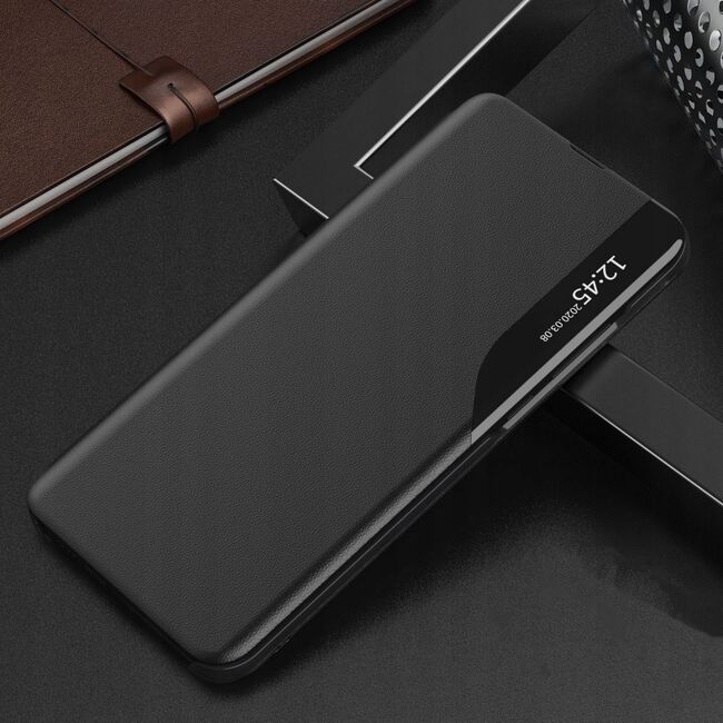 Husa Xiaomi 12 Lite 5G tip carte, efold - negru