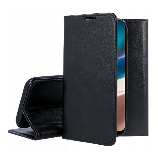 Husa pentru Motorola Moto G42 Wallet tip carte, negru