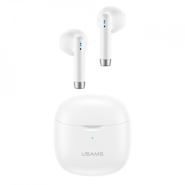 Casti wireless in-ear USAMS, TWS earbuds, Bluetooth, alb, IA04