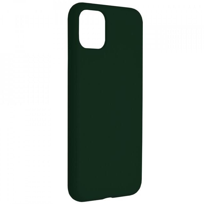 Husa iphone 11 pro max din silicon moale, techsuit soft edge - dark green