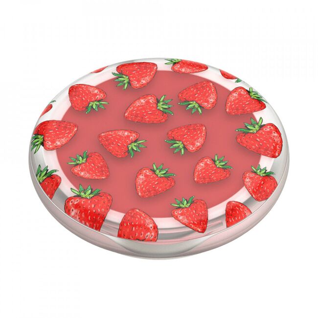 Popsockets original, suport cu diverse functii - strawberry feels (has lip balm)