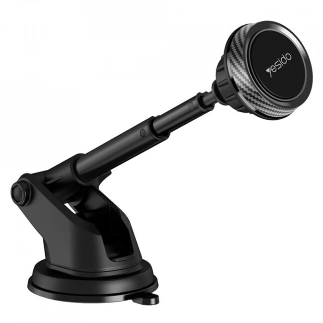 Suport telefon auto magnet Yesido C67 cu brat telescopic, negru
