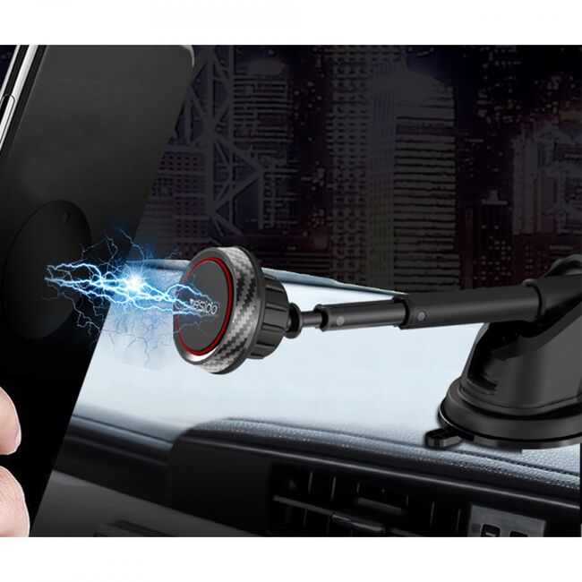 Suport telefon auto magnet Yesido C67 cu brat telescopic, negru