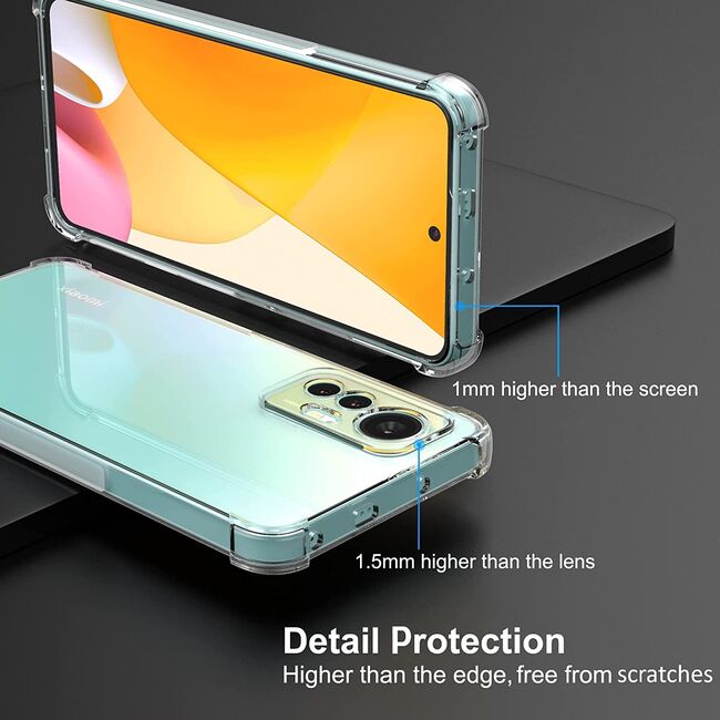 Husa pentru Xiaomi 12 Lite 5G Anti-Shock 1.5mm, transparent
