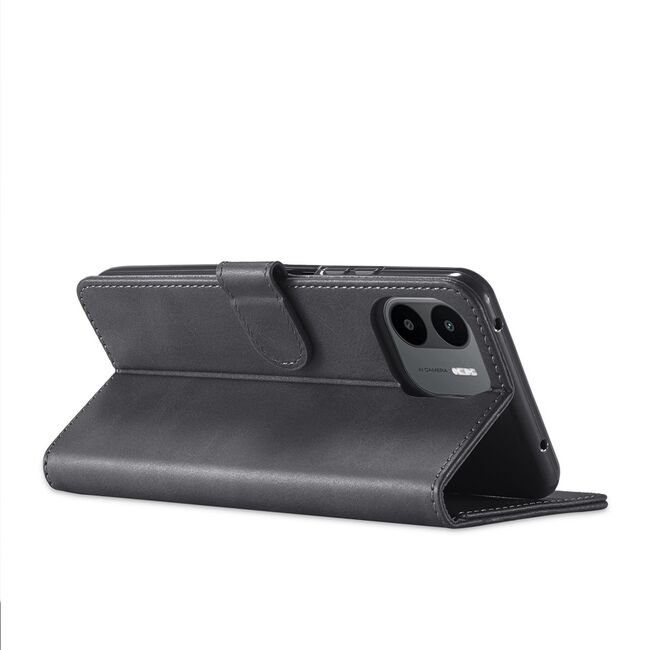 Husa pentru Xiaomi Redmi A1, Redmi A2 Wallet tip carte, negru