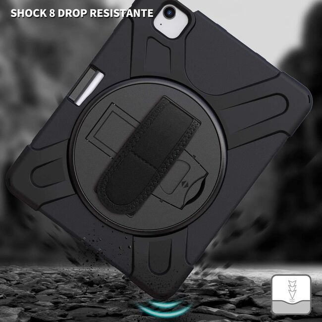 Pachet 360: Folie integrata + Husa pentru iPad Air 5, Air 4 10.9 inch Shockproof Armor de tip stand