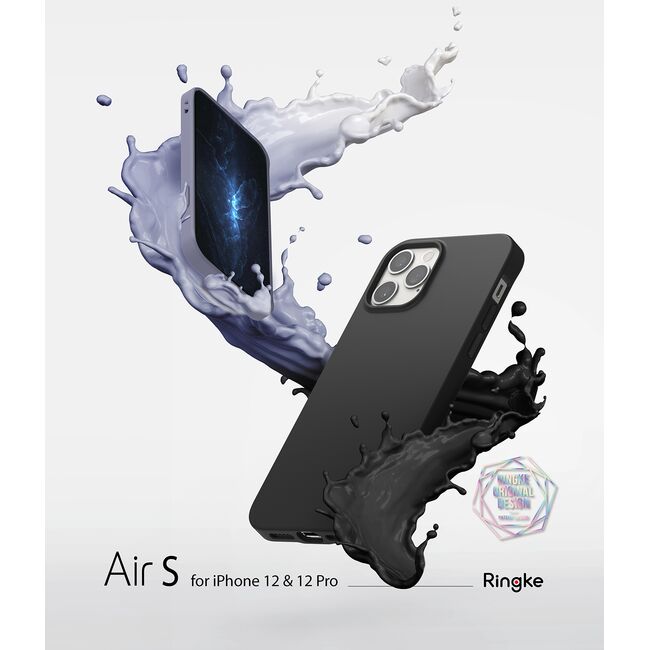Husa pentru iPhone 12, 12 Pro Ringke Air S, negru