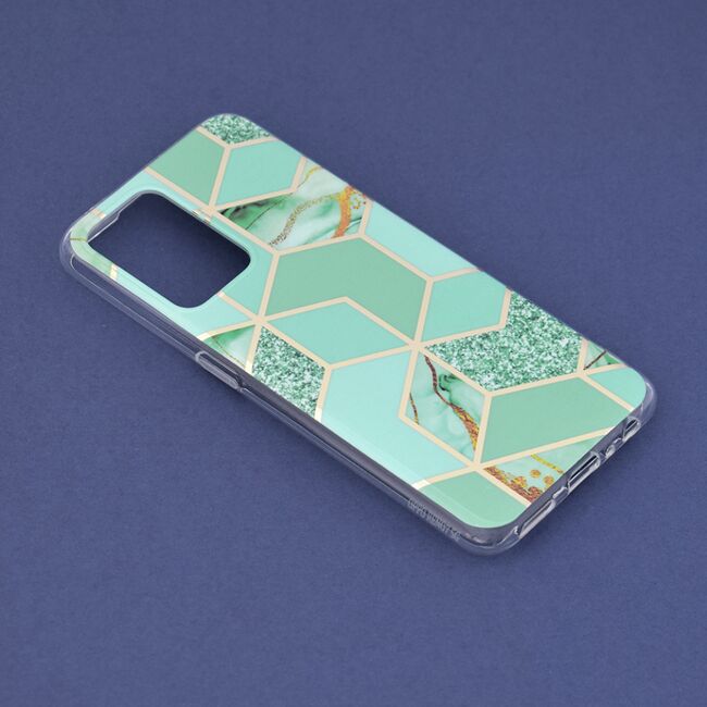 Husa oppo reno 7 5g 4g marble series, techsuit - green hex