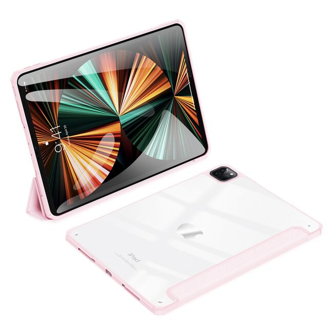 Husa pentru iPad Pro 12.9 inch 2022, 2021, 2020 DUX DUCIS Copa Multi-angle Stand Smart Sleep Function, pink