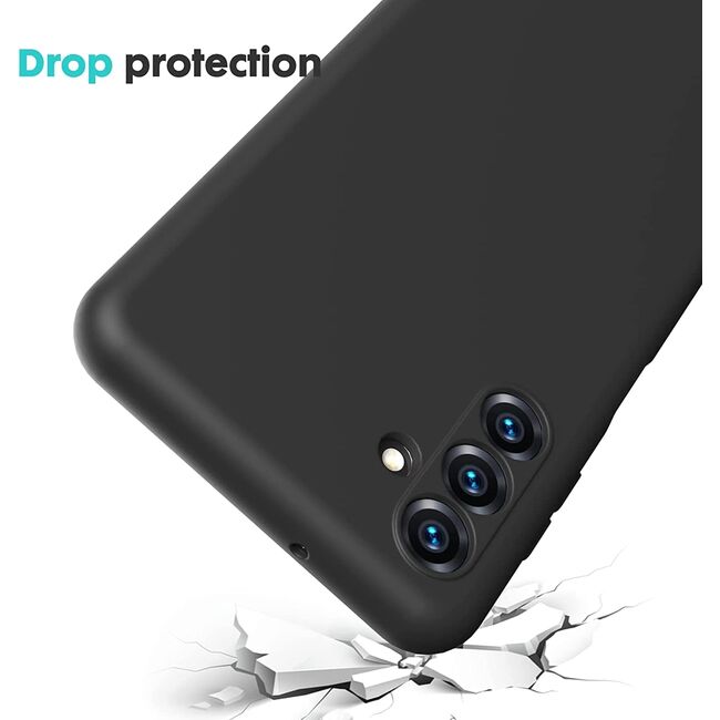 Husa Samsung Galaxy A04s Liquid Silicone, negru