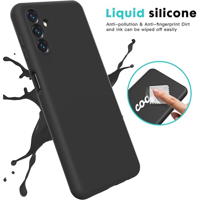 Husa Samsung Galaxy A04s Liquid Silicone, negru