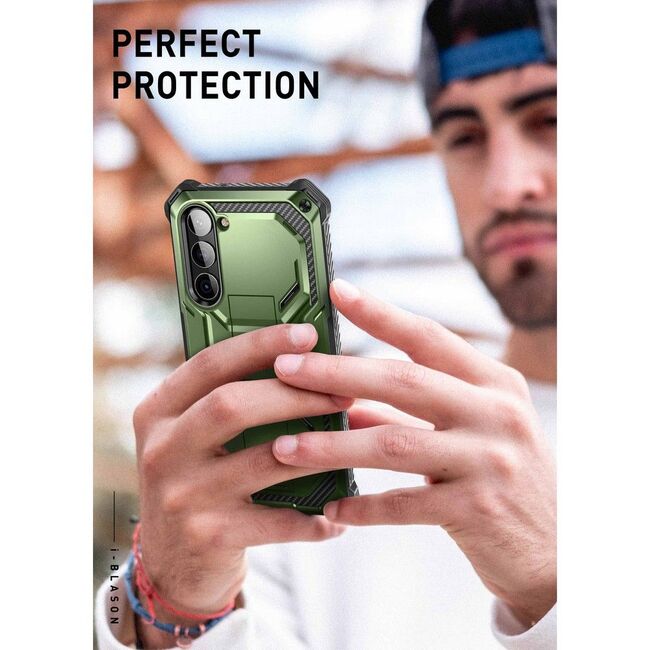 Carcasa 360 grade pentru Samsung Galaxy S23 Supcase i-Blason Armorbox  , Protectie display, Verde