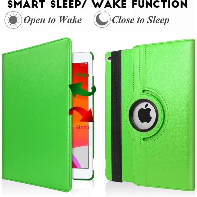 Husa pentru iPad 10.2 inch 9/8/7 2021/2020/2019 MagiCase rotativa cu functie wake-up/sleep, mint green