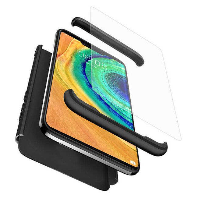 [Pachet 360°] Husa + Folie Huawei Mate 30 Pro GKK Original - Negru