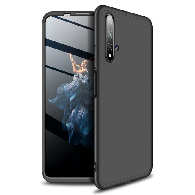[Pachet 360°] Husa + Folie Huawei Nova 5 T /  Honor 20 GKK Original - Negru