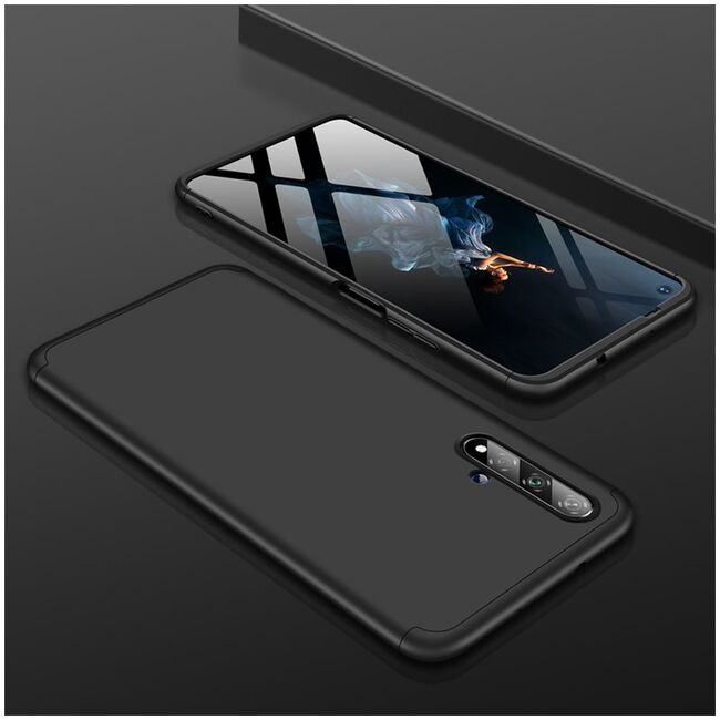 [Pachet 360°] Husa + Folie Huawei Nova 5 T /  Honor 20 GKK Original - Negru
