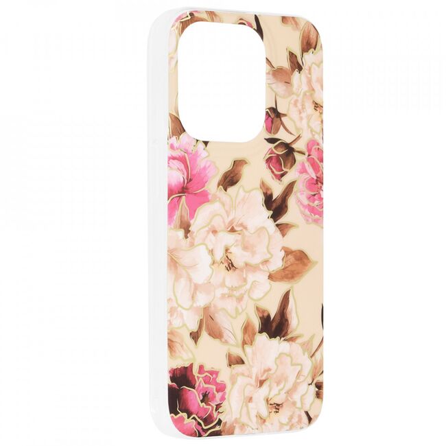 Husa apple iphone 14 pro marble series, techsuit - mary berry nude
