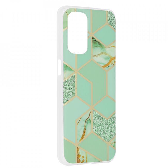 Husa oppo a54 5g / a74 5g / oneplus nord n200 5g marble series, techsuit - green hex