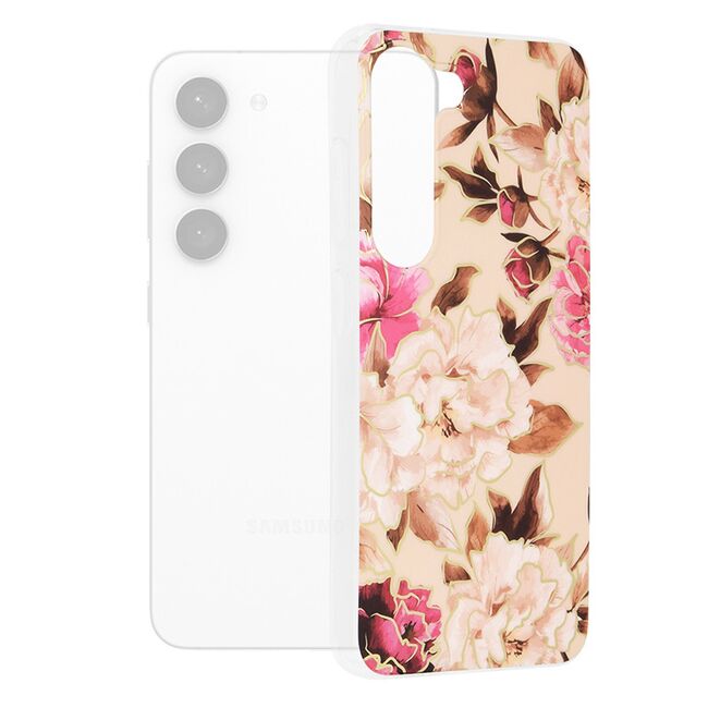 Husa samsung galaxy s23 marble series, techsuit - mary berry nude