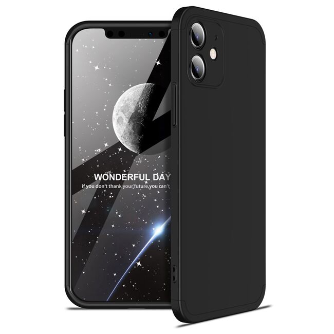 [Pachet 360°] Husa + Folie iPhone 12 mini GKK Original - Negru