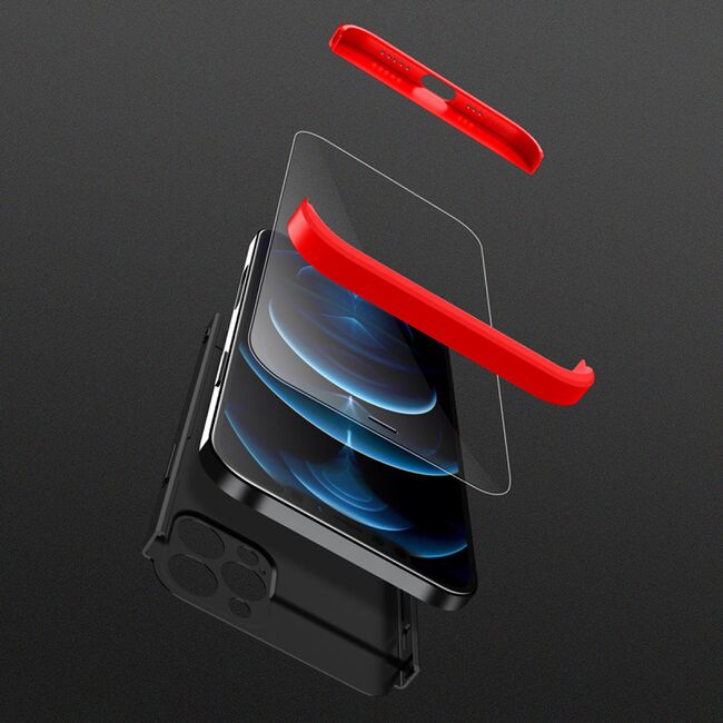 [Pachet 360°] Husa + Folie iPhone 12 mini GKK Original - Negru