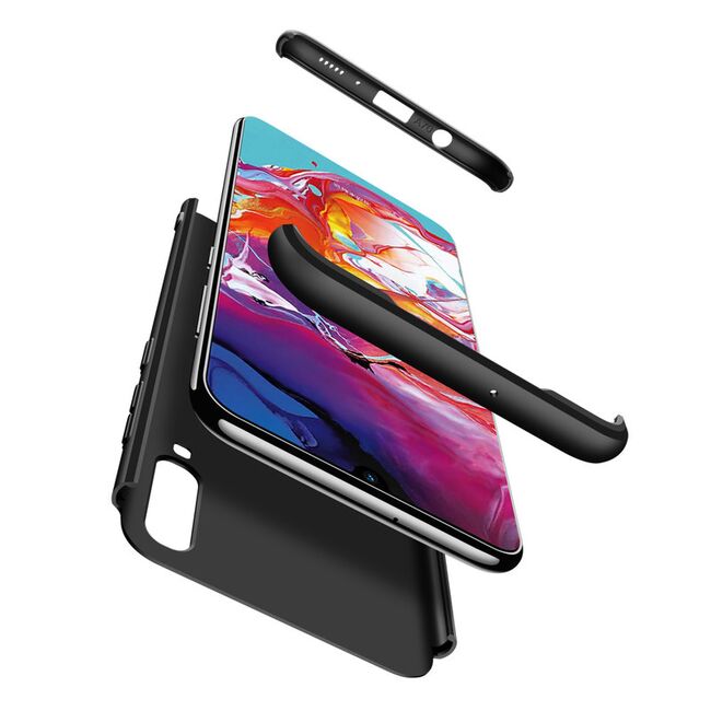 [Pachet 360°] Husa + Folie Samsung Galaxy A70 GKK Original - Negru