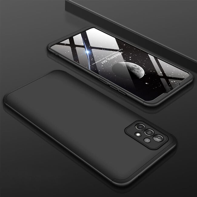 [Pachet 360°] Husa + Folie Samsung Galaxy A72 4G GKK Original - Negru