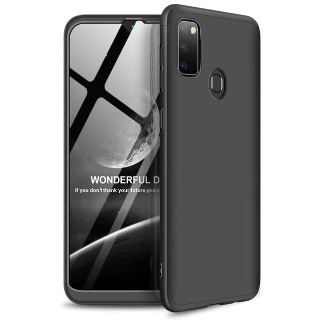[Pachet 360°] Husa + Folie Samsung Galaxy M21 GKK Original - Negru