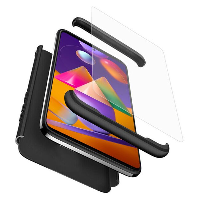 [Pachet 360°] Husa + Folie Samsung Galaxy M31s GKK Original - Negru