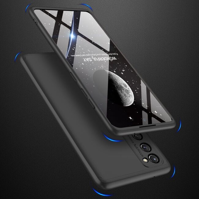 [Pachet 360°] Husa + Folie Samsung Galaxy S21 FE 5G GKK Original - Negru