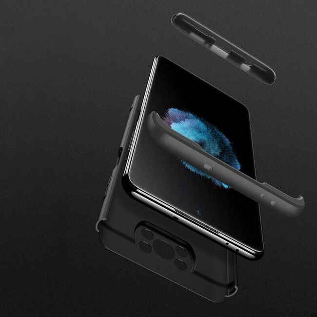 [Pachet 360°] Husa + Folie Xiaomi Poco X3 GKK Original - Negru
