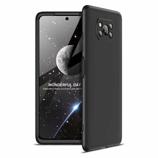 [Pachet 360°] Husa + Folie Xiaomi Poco X3 GKK Original - Negru