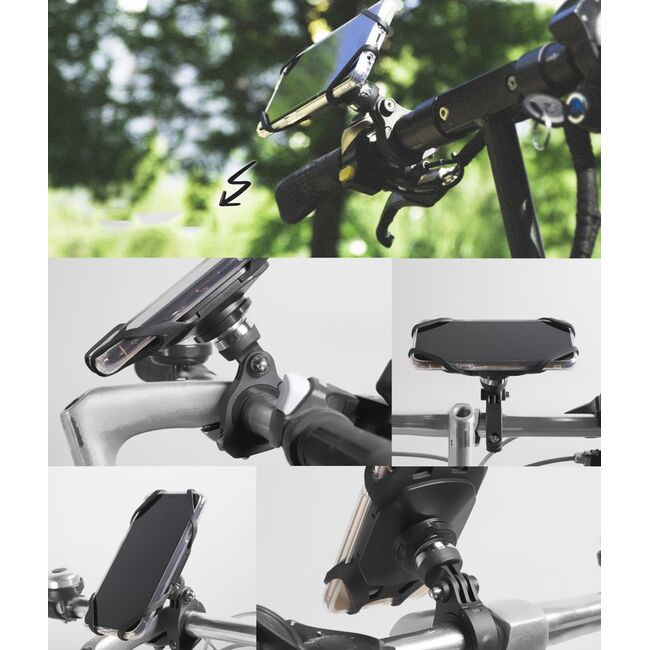 Suport Bicicleta Cu Prindere De Ghidon Pentru Telefoane Ringke Spider Grip Mount - ACSG0001 - Black