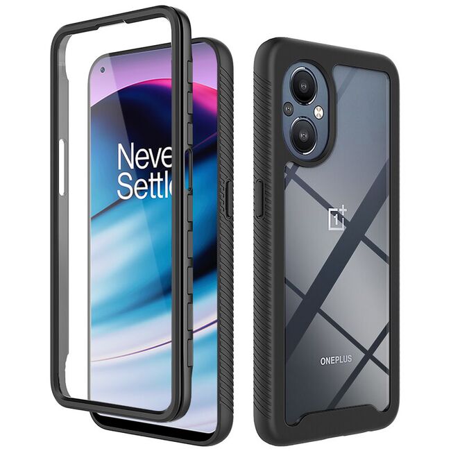 [Pachet 360°] Husa + folie OnePlus Nord N20 5G Techsuit Defense, negru