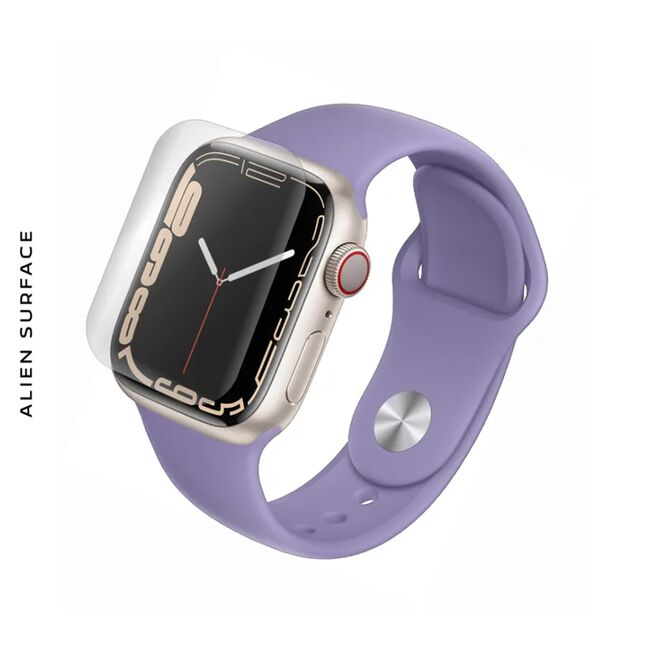 [Pachet 3x] Folie regenerabila Apple Watch 7 / 8 (41mm) Alien Surface, clear