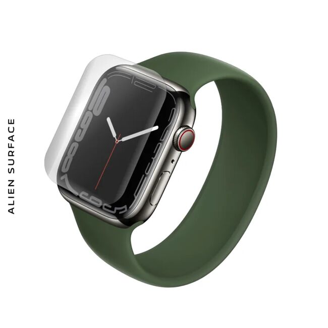 [Pachet 3x] Folie regenerabila Apple Watch 7 / 8 (45mm) Alien Surface, clear