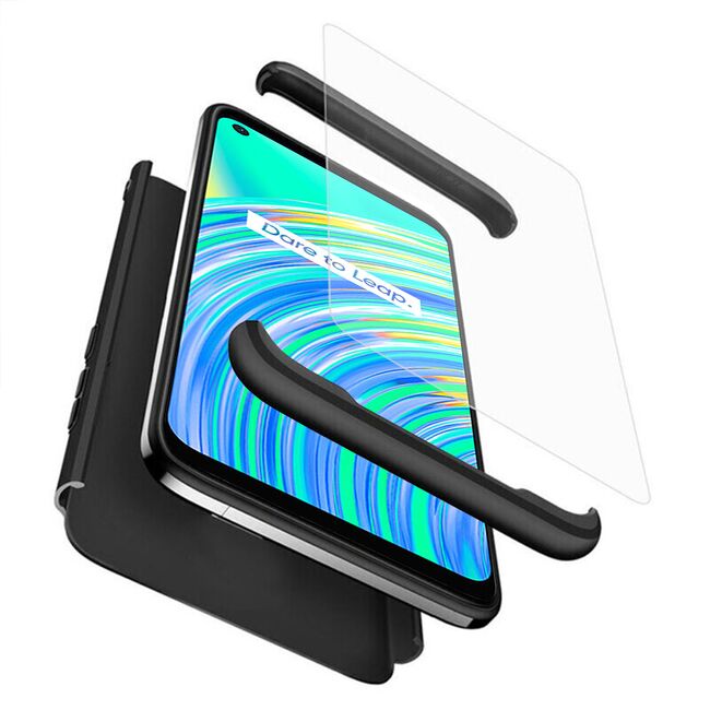 [Pachet 360°] Husa + Folie Realme C17 GKK Original - Negru