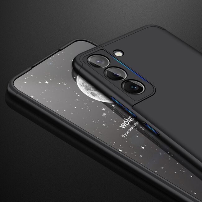 [Pachet 360°] Husa + folie Samsung Galaxy S22 5G GKK Original, negru