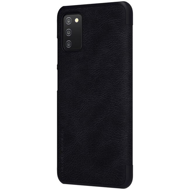 Husa Samsung Galaxy A03s Nillkin QIN Leather, negru