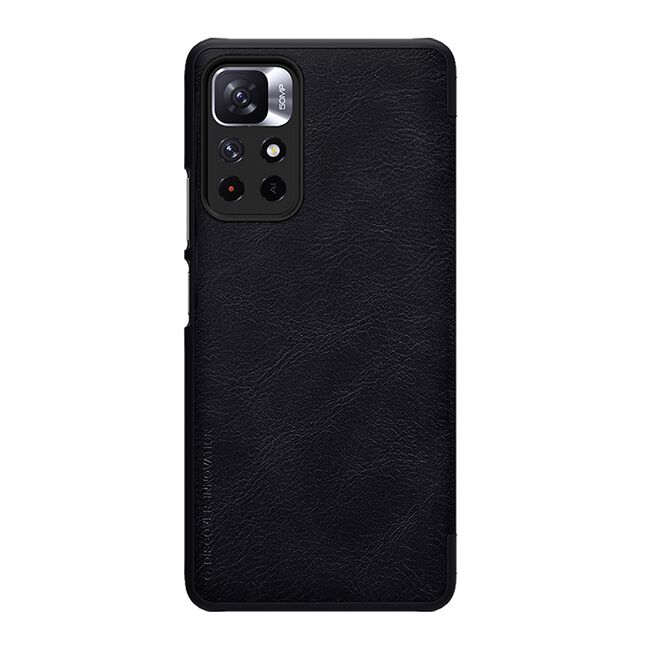 Husa Xiaomi Poco M4 Pro 5G Nillkin QIN Leather, negru