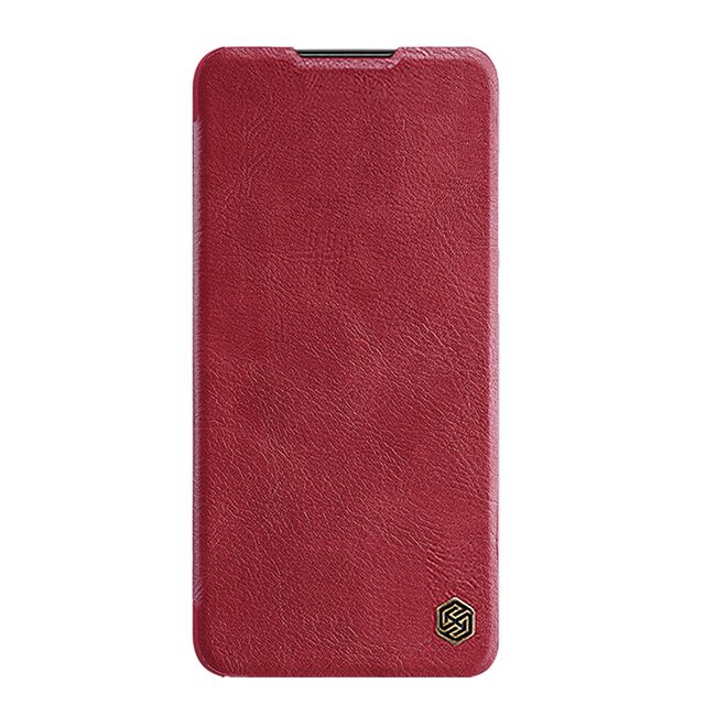Husa Xiaomi Poco M4 Pro 5G Nillkin QIN Leather, rosu