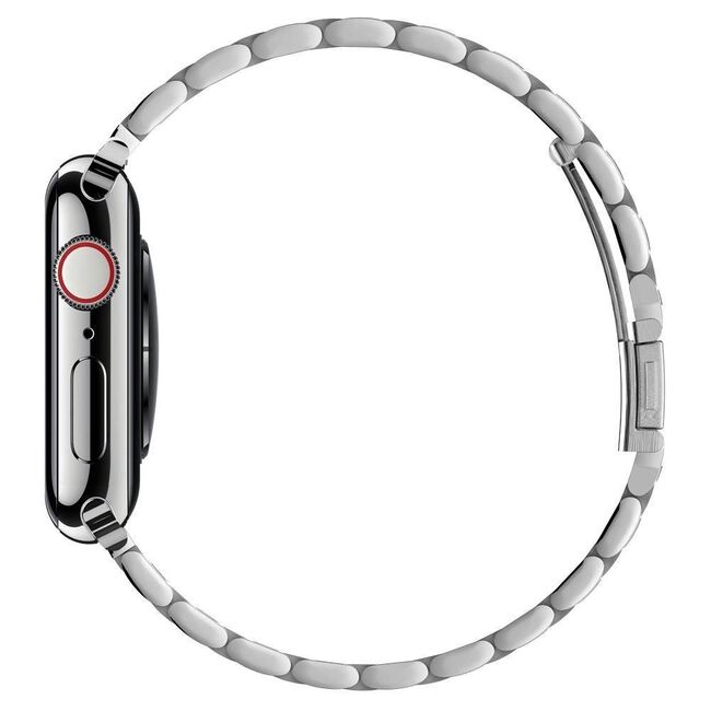 Curea Apple Watch 1 / 2 / 3 / 4 / 5 / 6 / 7 / 8 / SE / Ultra (42mm / 44mm / 45mm / 49mm) Spigen Modern Fit - Argintiu