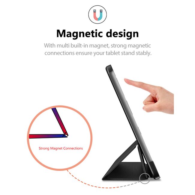 Husa Amazon Fire HD 10 (2017/2019) Techsuit FoldPro, negru