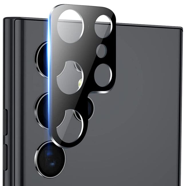 Folie camera Samsung Galaxy S22 Ultra 5G Lito S+ Metal Protector, negru