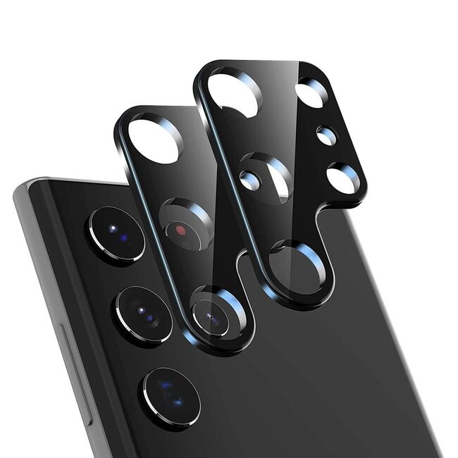 Folie camera Samsung Galaxy S22 Ultra 5G Lito S+ Metal Protector, negru