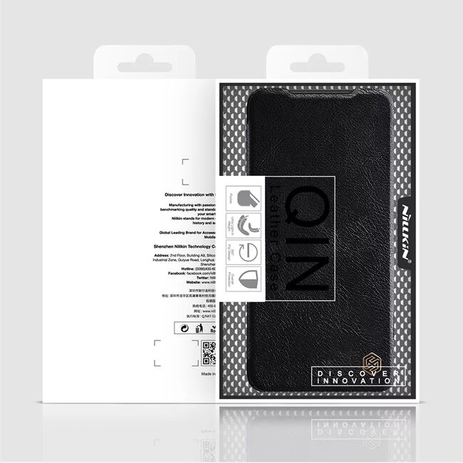 Husa Xiaomi 12 Nillkin QIN Leather, negru