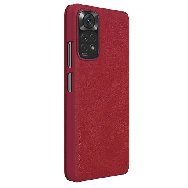 Husa Xiaomi Redmi Note 11 Nillkin QIN Leather, rosu