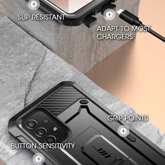 Husa Samsung Galaxy A53 5G Supcase Unicorn Beetle Pro, negru