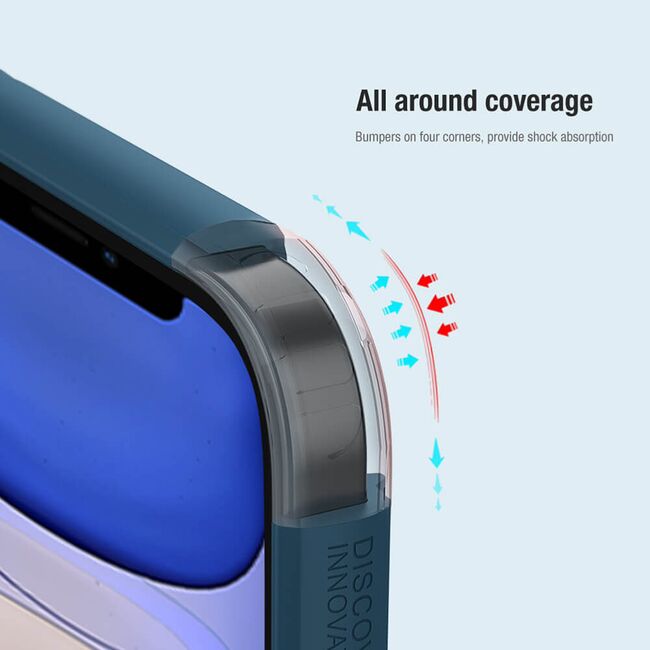 Husa iPhone 14 Plus Nillkin Super Frosted Shield Pro, albastru